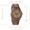 Casual Natural Zebra Wooden Quartz Watch , Auto Date Miyota Quartz Watch OEM